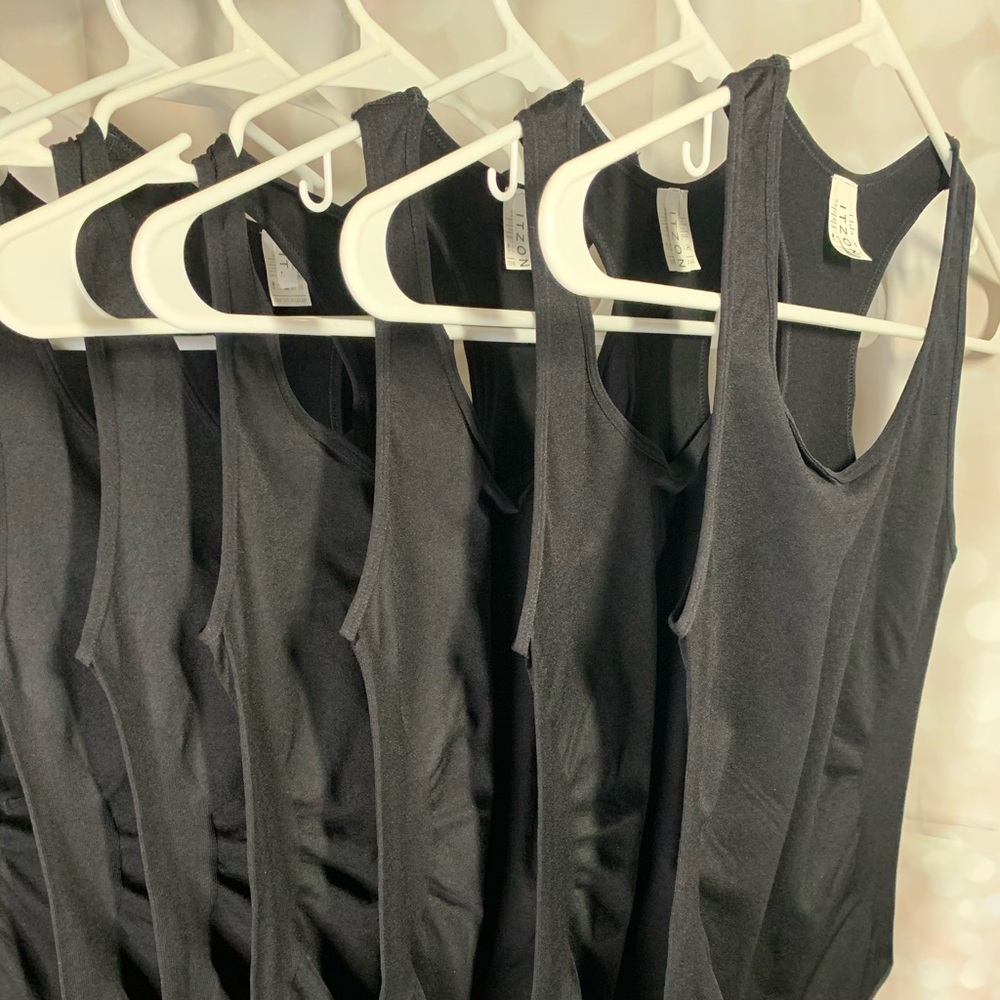 Itzon Black Bodysuits